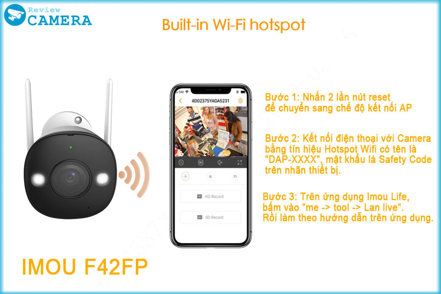 Camera Wifi IMOU F42Fp