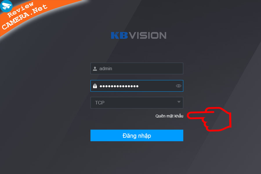 Hướng dẫn khôi phục mật khẩu camera kbvision